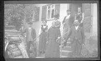 [Group portrait on steps]