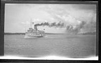 [Passenger boat on river (?)]