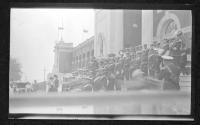 [Band on steps of Exposition building]