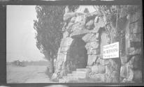[Entrance made from cut stones]