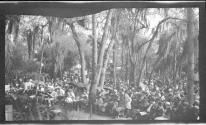 [Large group in park]
