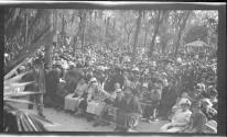 [Large group in park]