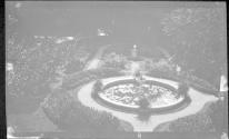 [Formal garden with fountain]