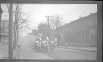 [Horse drawn fire engine]