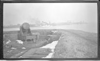 [Cannon emplacement overlooking harbor]