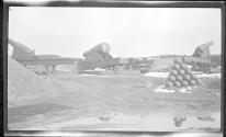 [View of cannon emplacement]
