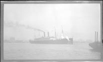 [Passenger ship & tug docking]