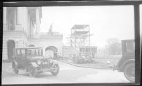 [Construction outside large government building]
