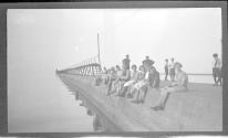 [Group of children on pier]