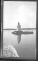 [Navigation light in river]