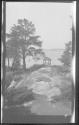 [View of river through trees]