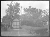 [View of yard & garage]
