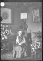 An elderly woman, possibly George Eastman's aunt or cousin