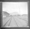 Train tracks and train station