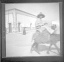 Man on burro