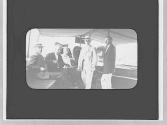 George Eastman and companions on deck, West Indies Trip