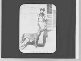 Lady with bloodhound