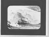 Man at a glacier