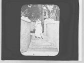 Woman on stairs