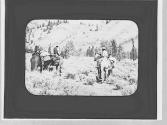 Riders with hunting trophies, Wyoming Trip