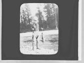 George Eastman with fish, Wyoming Trip