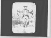 George Eastman with hunting trophy, Wyoming Trip