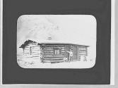 Log cabin, Wyoming Trip