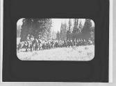 Riders in a line, Wyoming Trip