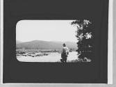 Man with a pail, Wyoming Trip