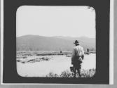 Man with a pail, Wyoming Trip