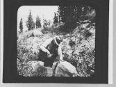 Man with a bird's nest, Wyoming Trip