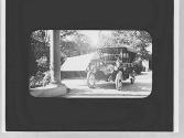 Auto with dining tarp, Cooperstown Trip