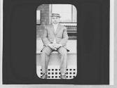 Man on a porch