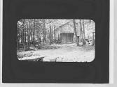 House with stone chimney