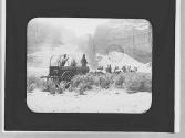Wagon & team in desert, Arizona Trip