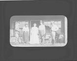 George Eastman and guests on porch, Oak Lodge Trip