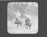 George Eastman and friend horseback riding, Oak Lodge Trip