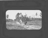 George Eastman and friend horseback riding, Oak Lodge Trip