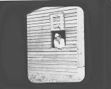 May Gifford in window, Oak Lodge Trip
