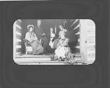 Guests on porch, Oak Lodge Trip