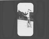 Man playing tennis