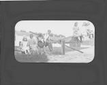 Girls on teeter-totter