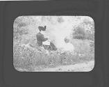 Women picnicing in woods, Petersham Motor Trip