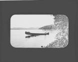 Woman in canoe, Adirondacks Trip