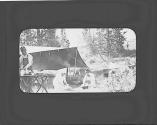 Nell Newhall and Eleanor Eastwood at campsite, Wyoming Trip