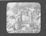 People at market