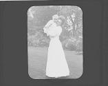 Nell and Watson Newhall in Eastman's garden
