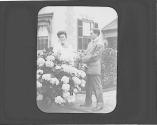 Newhalls in Eastman's garden