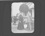 Ellen Dryden and Charles Newhall in Eastman's garden