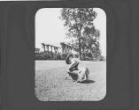 Man in garden